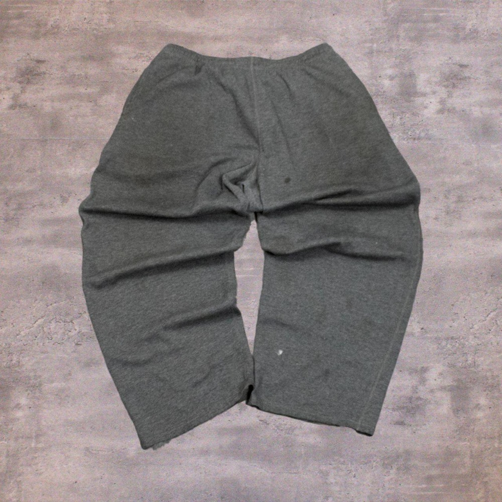 00's Athletic Work's Grey Baggy Relax Fit Wide Legged Thrashed Sweatpant's